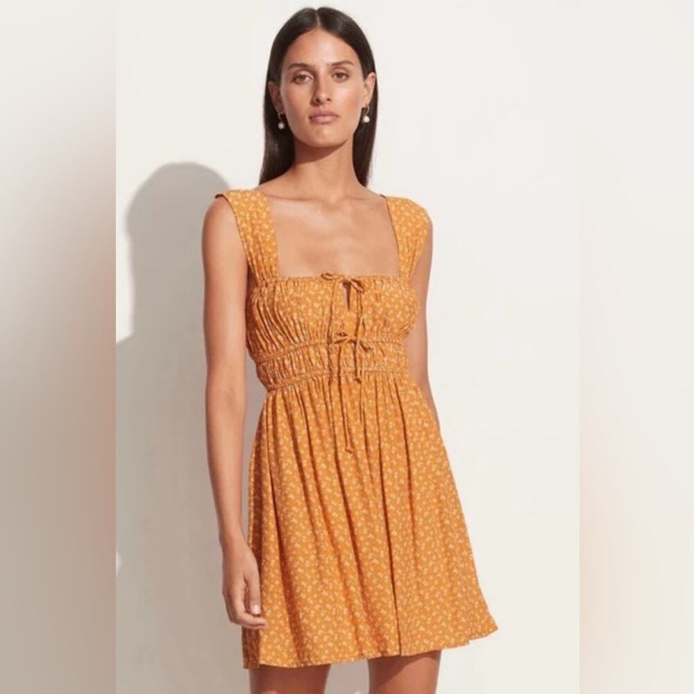 Faithfull The Brand NWT Praia Mini Dress In Ermita Floral Print size Small- 4